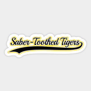 Saber Toothed Tiger Team Sticker